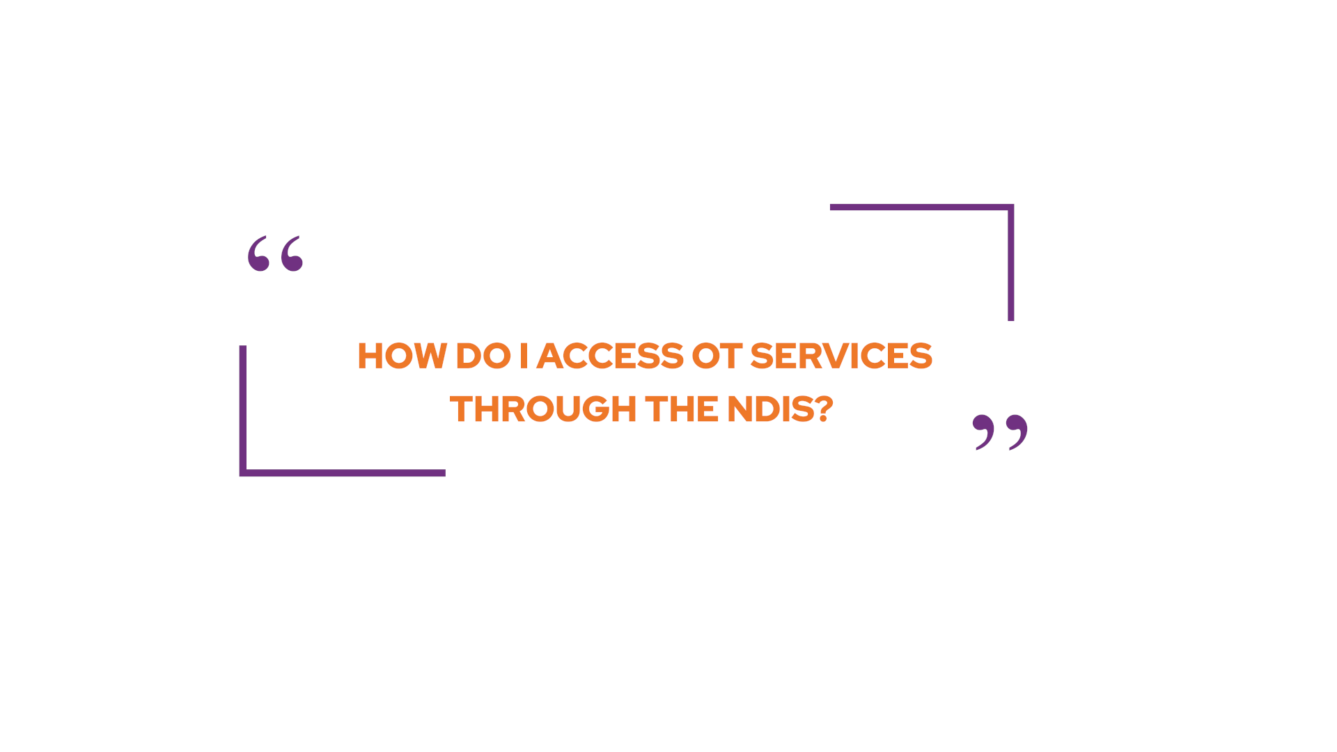 How do I access OT services through the NDIS?